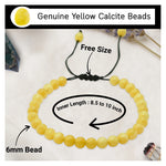 Yellow Calcite Anklet (Without Knot)