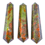 Unakite Pencil Points (Double Terminated) (Set of 10)