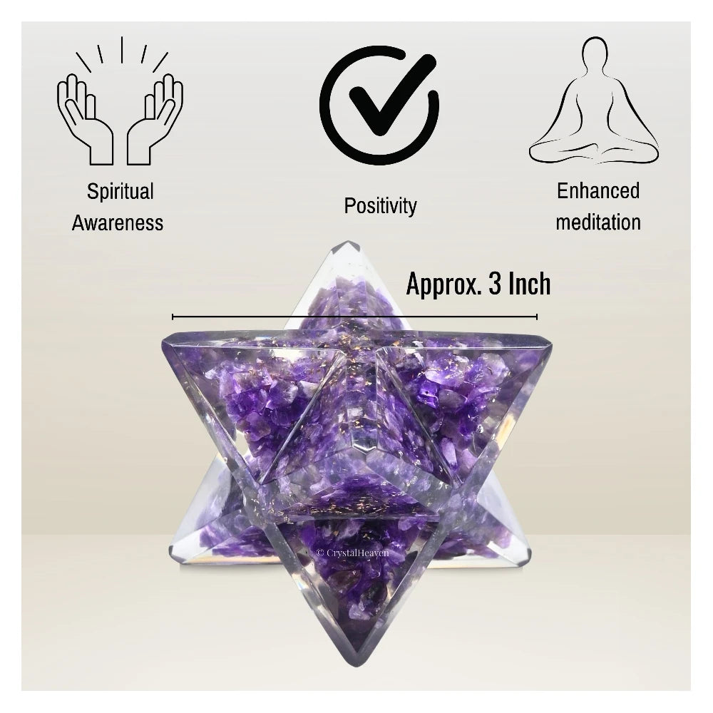 Amethyst Orgone Merkaba