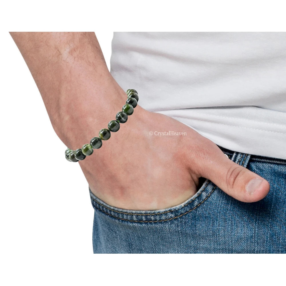 Chrome Diopside Bracelet (Elastic)