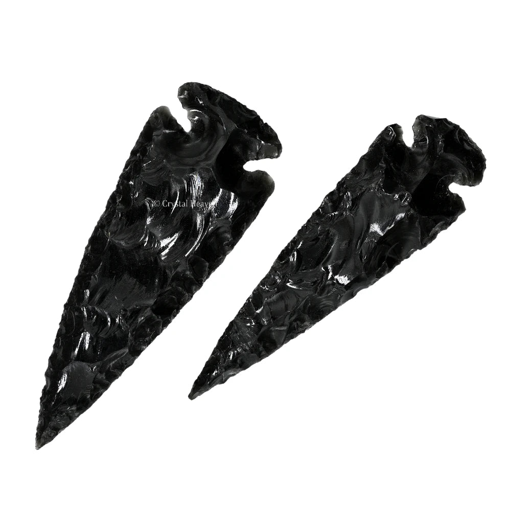 Black Obsidian Arrowhead - 4" to 5"