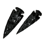 Black Obsidian Arrowhead - 4" to 5"
