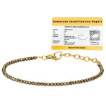 Pyrite Anklet - 2mm Faceted Bead (Gold)