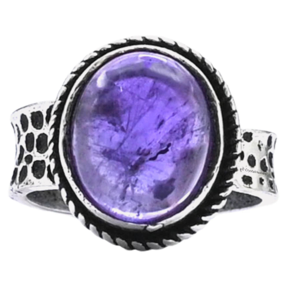 Amethyst Ring (Silver/Oval)