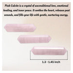 Pink Calcite Pencil Points (Double Terminated) (Set of 10)