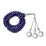 Purple Tiger Eye Crystal Tasbih (Silver)