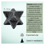 Hematite Crystal Merkaba (15-20 mm)