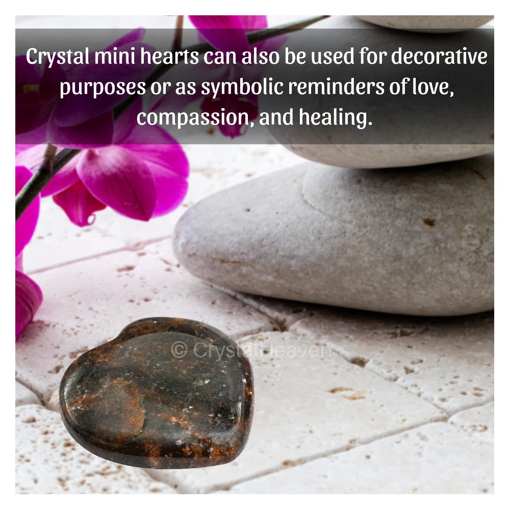 Garnet Mini Heart (Pack of 2)