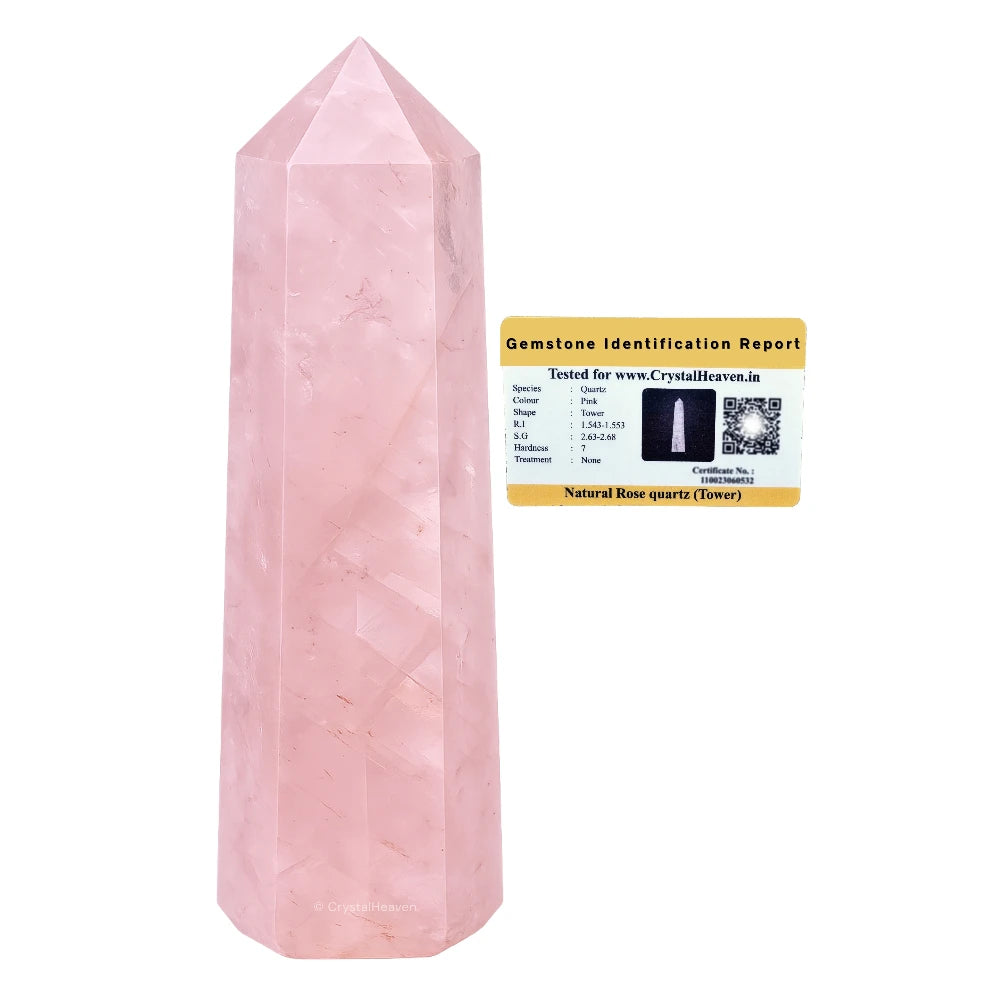 Rose Quartz Tower (3" to 4" inch)
