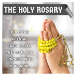 Lemon Jade Crystal Tasbih (Gold)