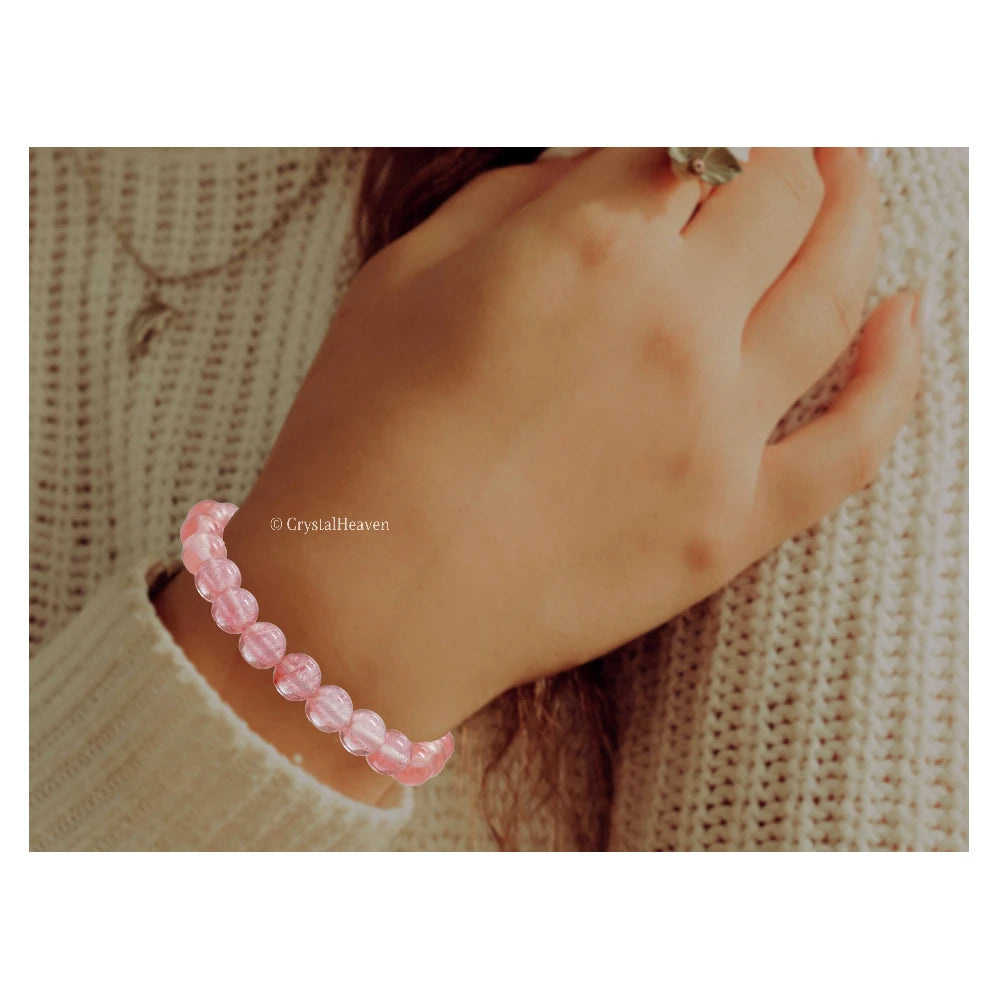 Cherry Quartz Bracelet (Elastic)