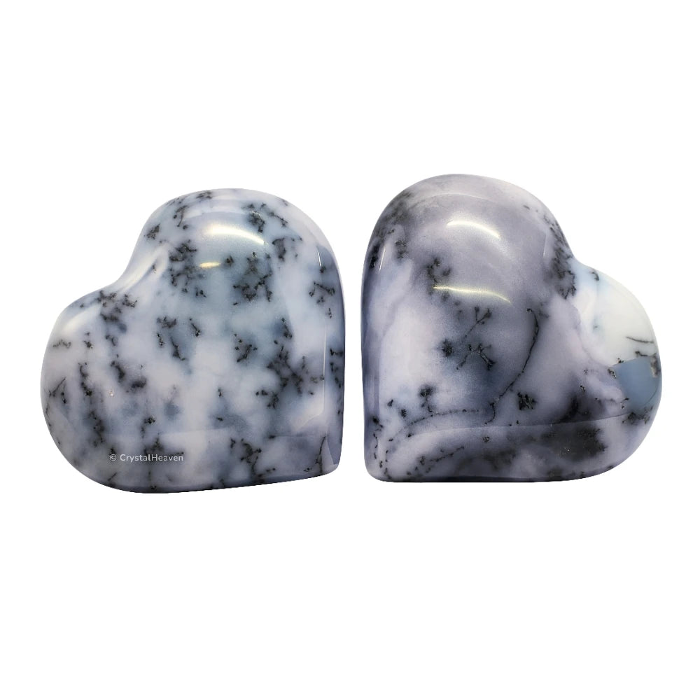 Dendrite Opal Mini Heart (Pack of 2)
