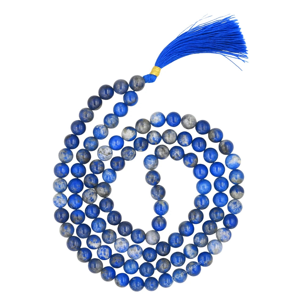 Lapis Lazuli Japa Mala (Without Knot)