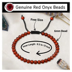 Red Onyx Anklet (Without Knot)