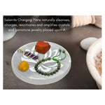 Selenite Charging Plate with Lotus Flower (4 Inch)