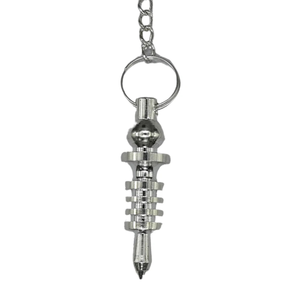 Metal Brass Pendulum - Silver Double ISIS 4 Ring with Plate (MP96)