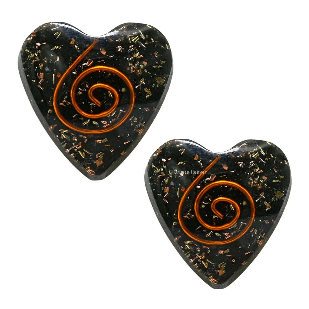 Shungite Orgone Phone Sticker - Heart (Pack of 2)