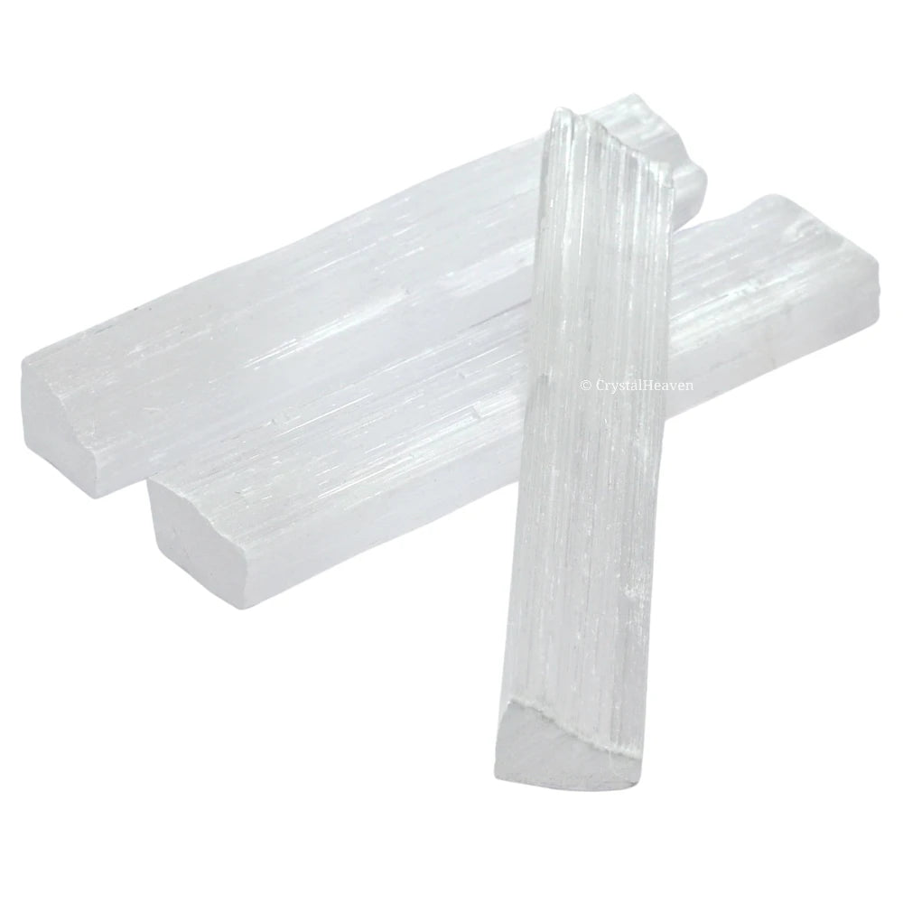 Selenite Wand Charging Plate Stick - 4" Inch (Pack of 3)