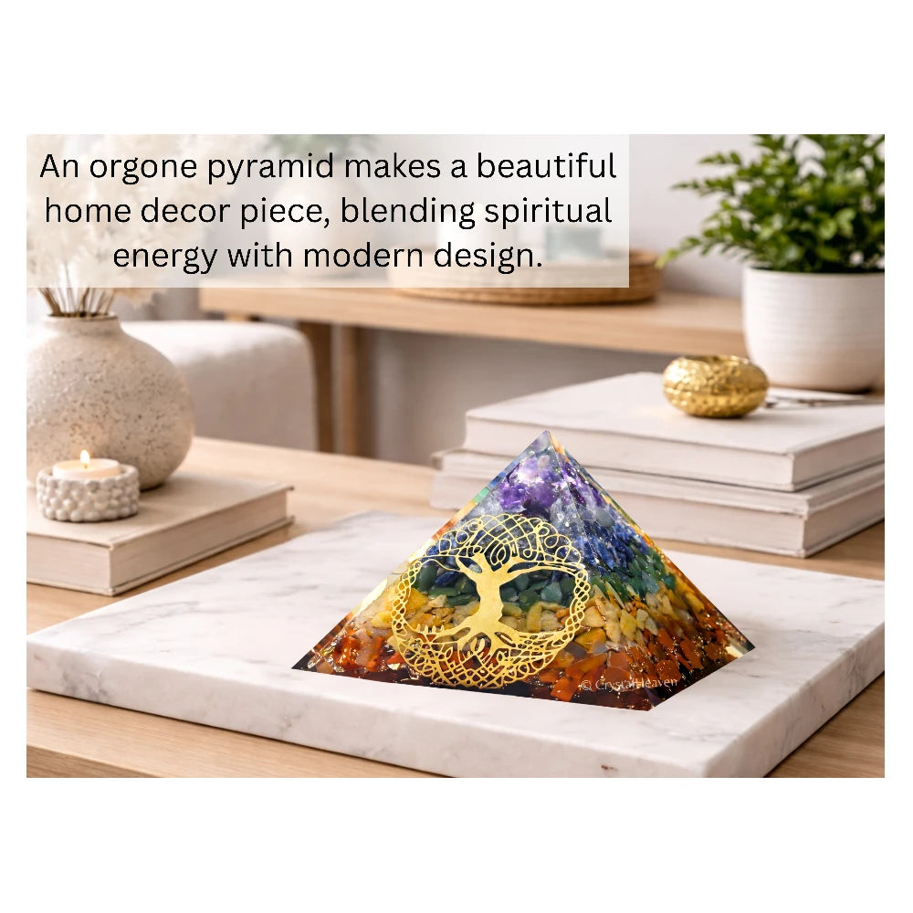 7 Chakra Orgone Pyramid (Tree Of Life)