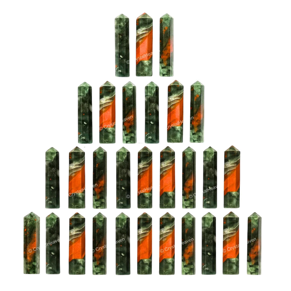 African Bloodstone Pencil Points (Set of 50)