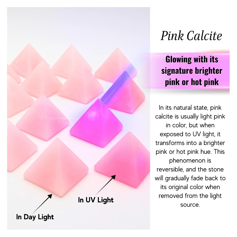 Pink Calcite Pyramid (1.5 Inch)