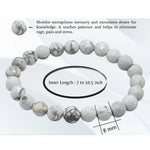 Howlite Bracelet (Faceted-Stretchable)