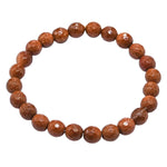 Red Goldstone Bracelet (Faceted-Stretchable)