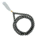 Silver Hematite Japa Mala (Without Knot)