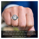 Rainbow Moonstone Ring (Silver/Oval)