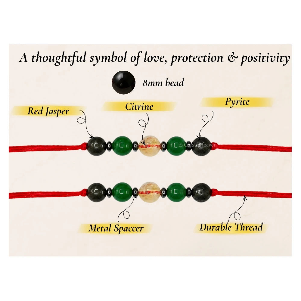 Money and Success Rakhi for Brother (Set of 10)