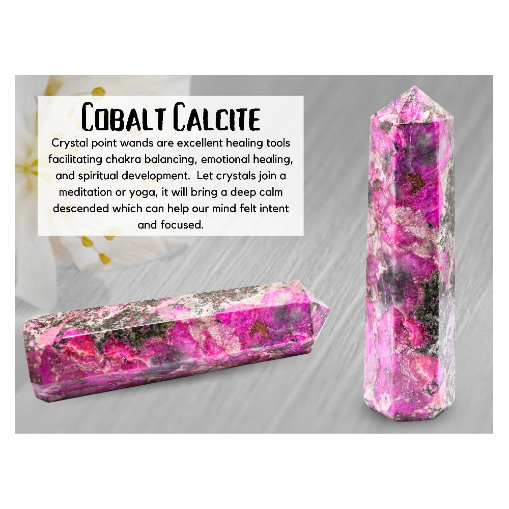 Large Cobalt Calcite Tower