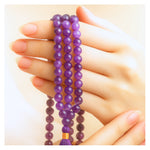 Amethyst Japa Mala (Without Knot)