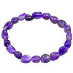 Amethyst Tumbled Bracelet (Elastic)