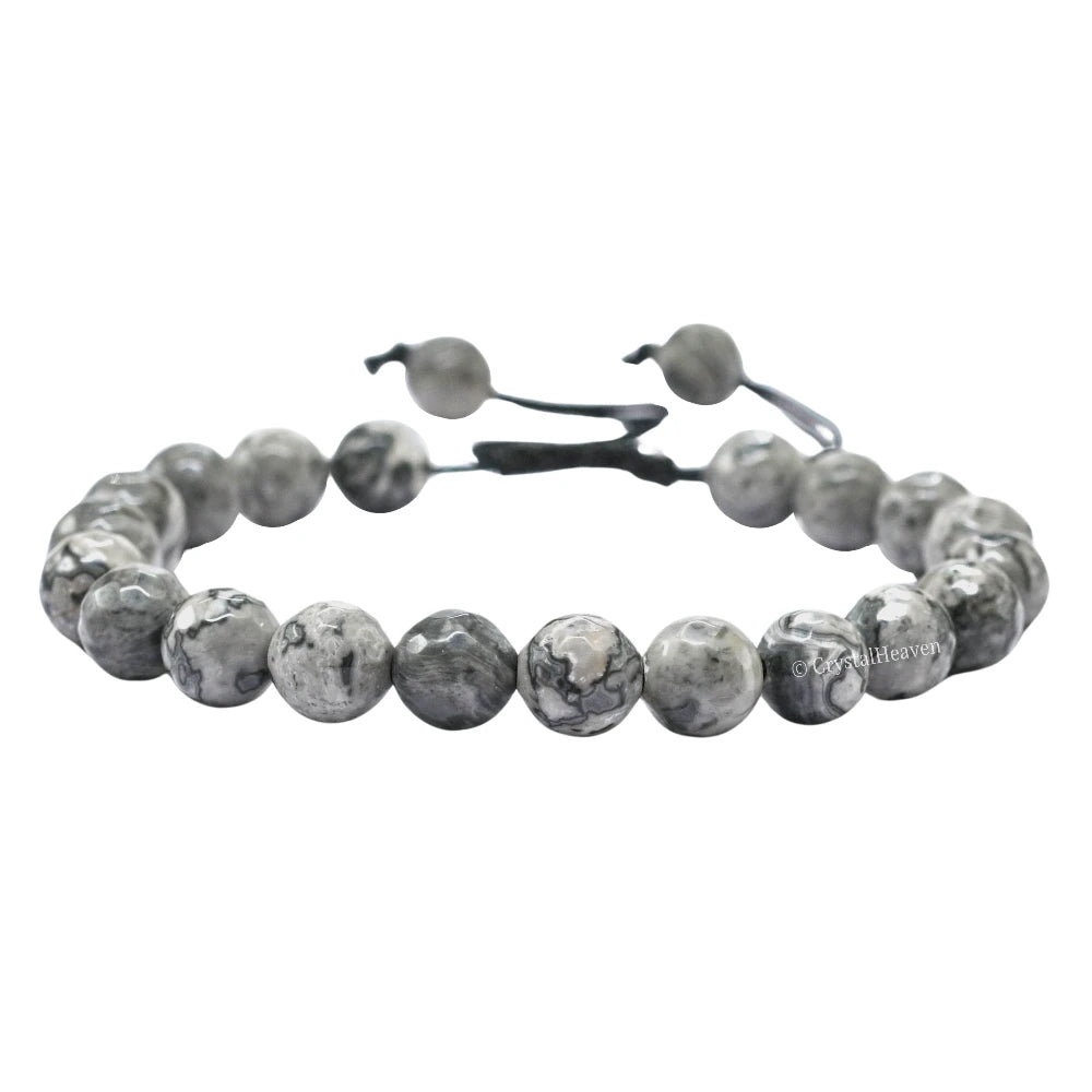Map Stone Bracelet (Faceted-Adjustable)