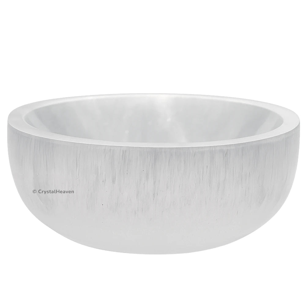 Selenite Crystal Charging Bowl - Round (4 Inch)