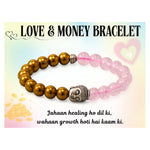 Love and Money Bracelet with Buddha Charm (Silver)