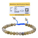 Labradorite Healing Crystal Bracelets - 6mm Beads (Adjustable)