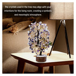 Rose Quartz, Amethyst & Clear Quartz Tree (200 Chips)