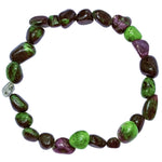 Ruby Zoisite Tumbled Bracelet (Elastic)