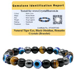 Evil Eye Bracelet for Men Women (Strechable)