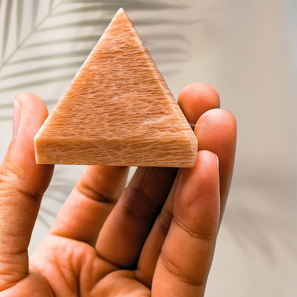Peach Moonstone Pyramid (1.5 Inch)