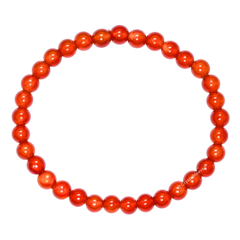 Carnelian Healing Crystal Bracelets - 6mm Beads