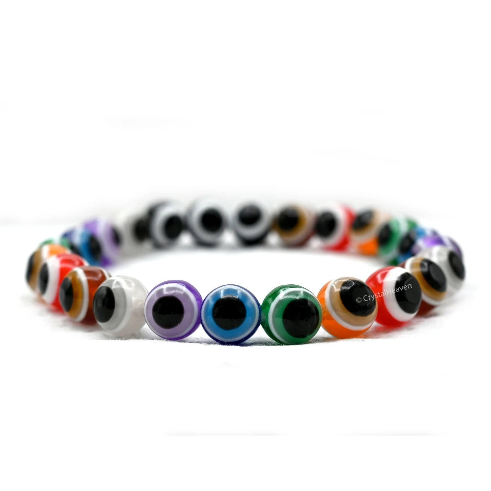 Multi Evil Eye Bracelet (1 By 1 Beads)