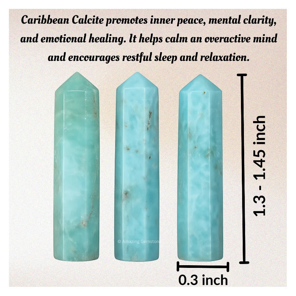 Caribbean Calcite Pencil Points (Set of 10)