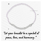 Rainbow Moonstone Bracelets - 2mm Faceted Beads (Silver)