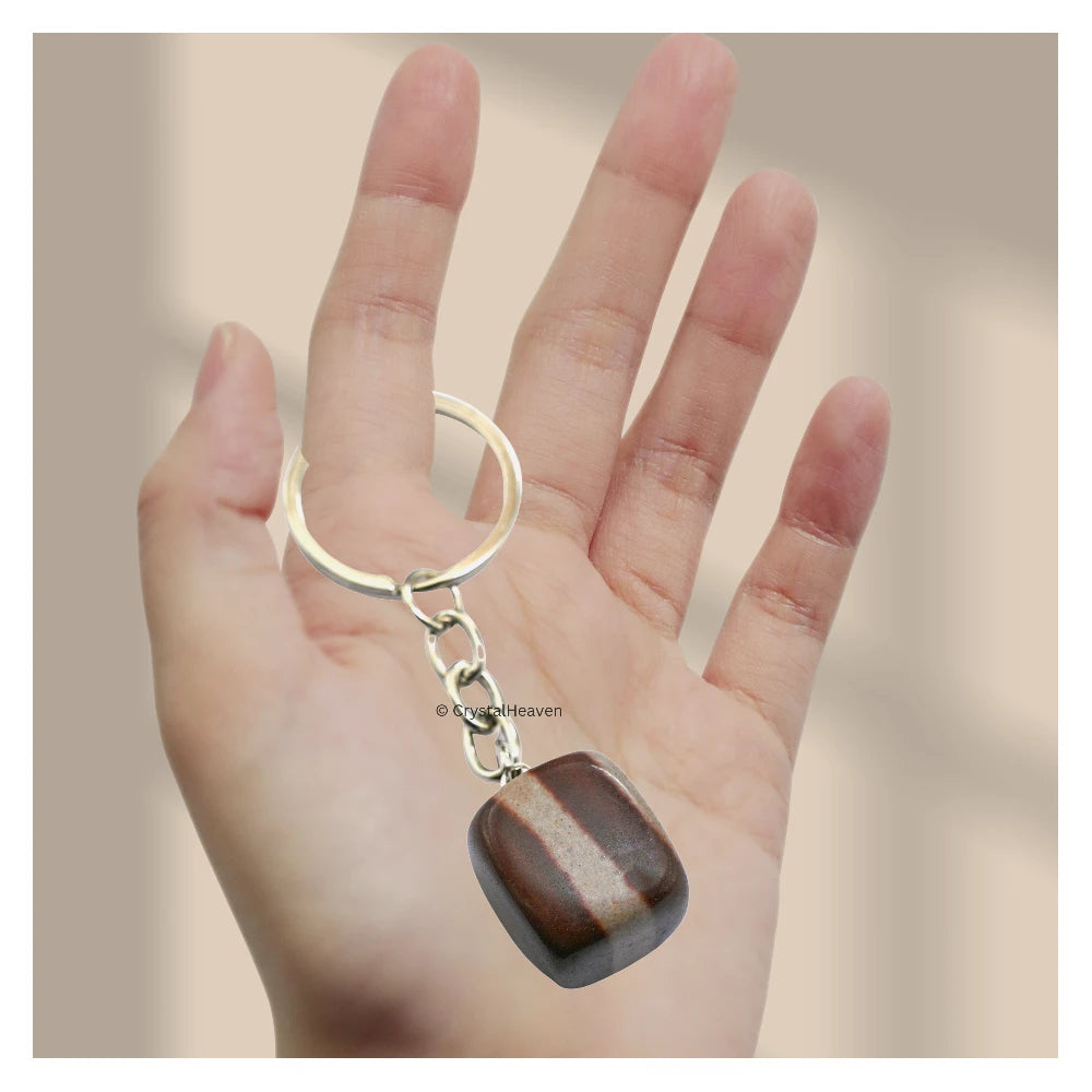 Narmada Stone Keychain (Tumbled)