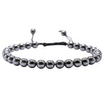 Hematite Healing Crystal Bracelets - 6mm Beads (Adjustable)