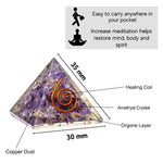 Amethyst Orgone Pyramid - 30mm