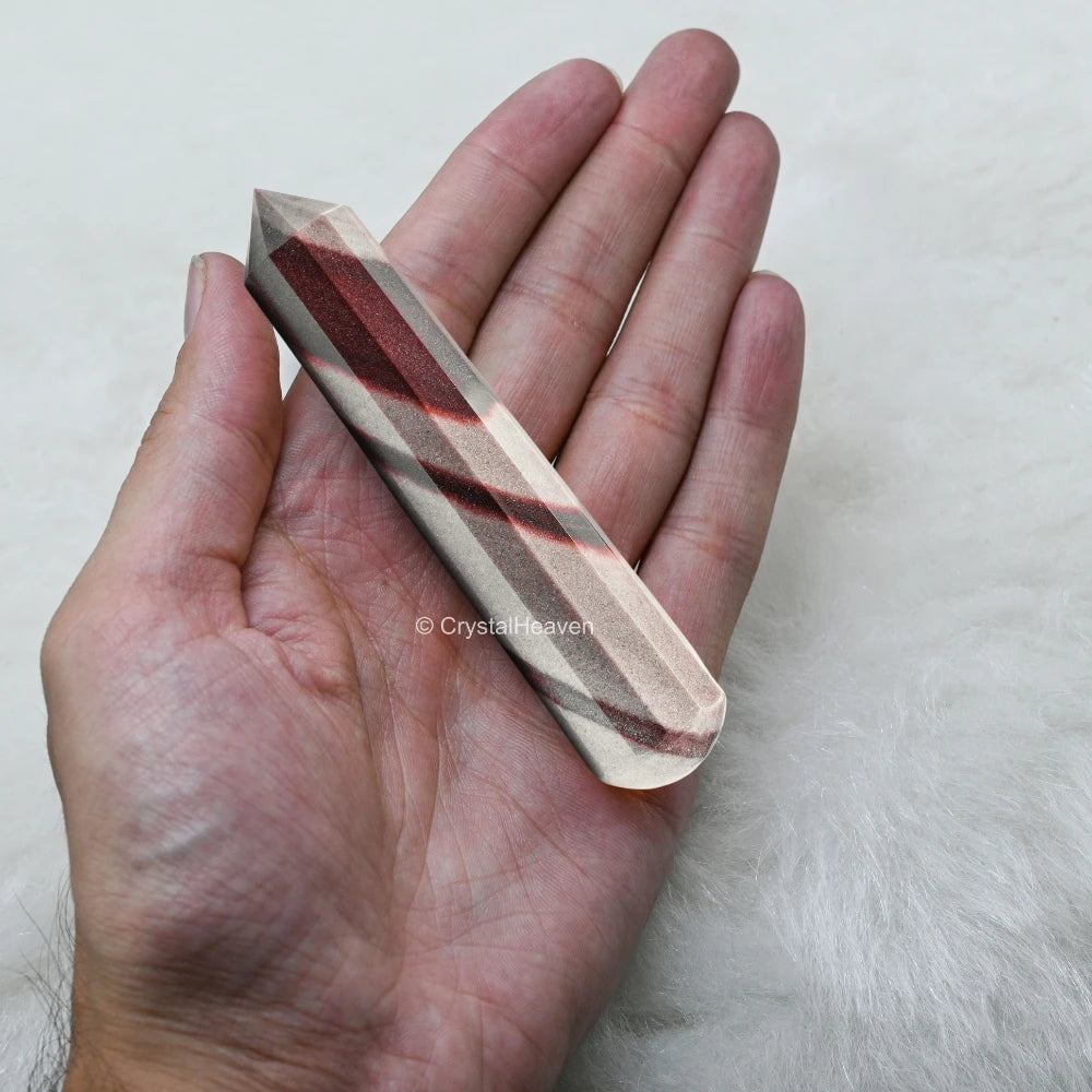 Narmada Shiva Lingam Wand (Faceted)