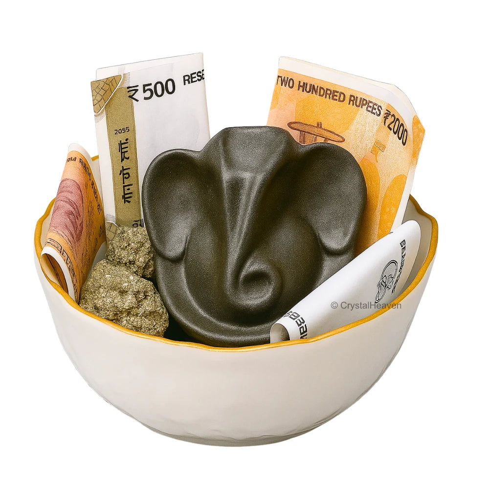 Money Bowl For Feng Shui Wealth Attraction (Bowl - Ganesha)